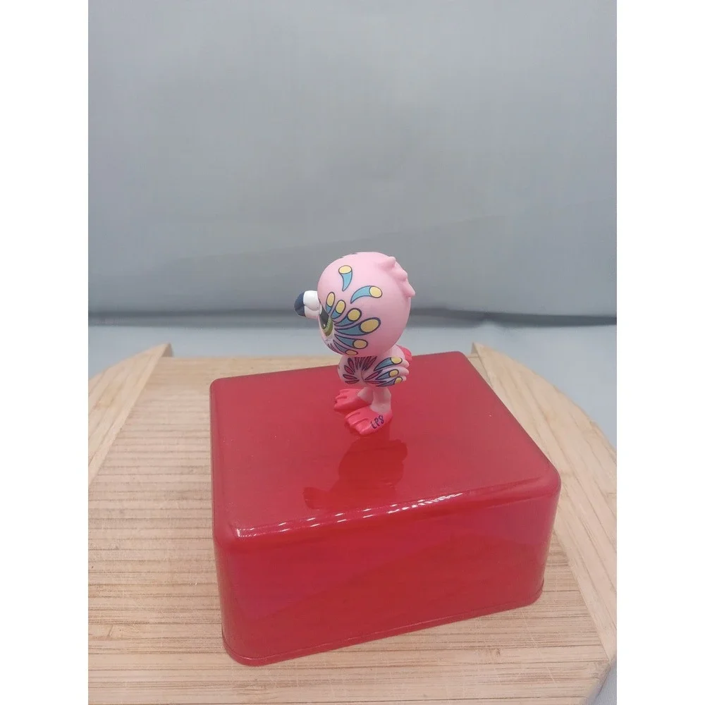 Littlest Pet‎ Shop Flamingo LPS #1438 Pink Post Card Tattoo Feathers